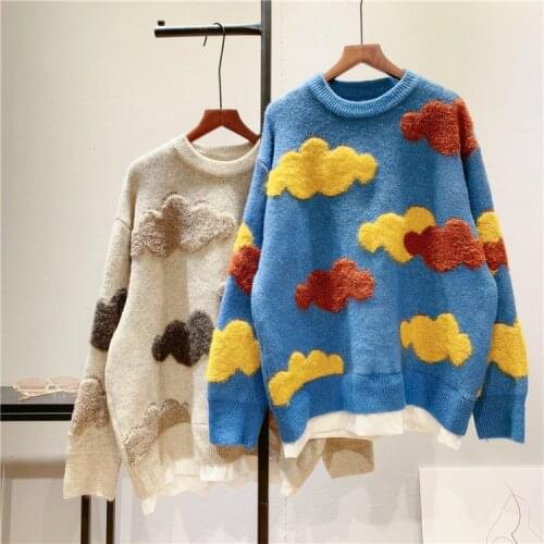 2021 New Women Autumn O-Neck Sweater Long Sleeve Women Warm Sweater Fashion Winter Casual Women Pullovers Pull Femme