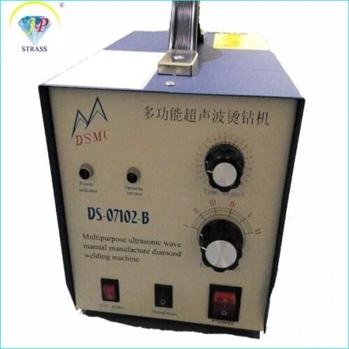 Newly hot sale high quality Ultrasonic hot fix rhinestone setting machine automatic for handbags decoration,wedding dress design