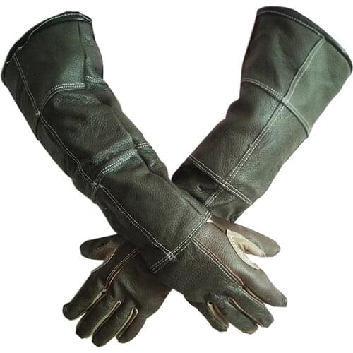 Pet Gloves Handling Gloves Strengthened Leather Anti Bite Protective Gloves for Cat Dog and Gardening Work Gloves Dropshipping