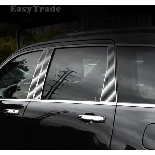 For Jeep Grand Cherokee 2012 2014 2015 2020 TPU Transparent Film Car Side Window Center Pillar Trim Center Panel Sticker