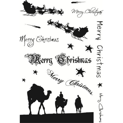 11x16 camel Transparent Clear Stamps Silicone Seals for DIY scrapbooking photo album Card Making