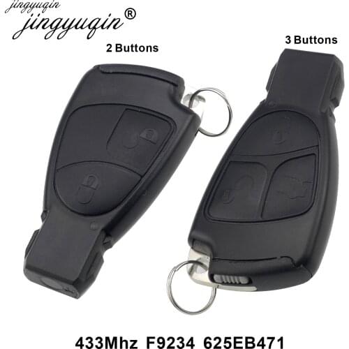 Jingyuqin Remote Control Car Key Fob Case 2/3 button 433MHz For For Mercedes Benz B C E ML S CLK CL 3B 3BT