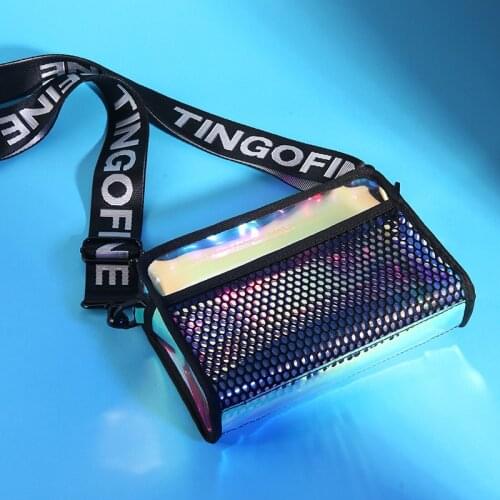 3 in 1 Waterproof Holographic Swimming Bag Women Gym Fitness Bag Laser Bum Fanny Pack Travel Shiny Girls Hip Running Waist Bags