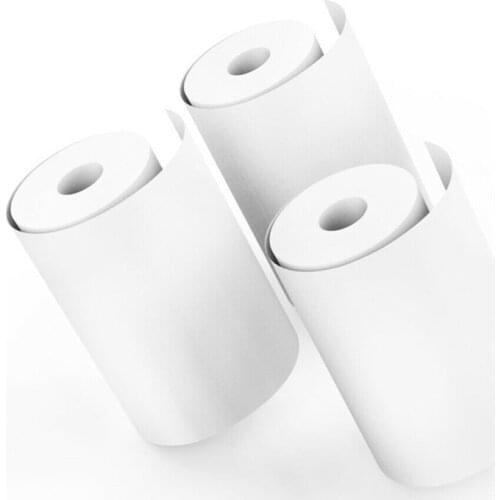 10 Rolls White Children Camera Wood Pulp Thermal Paper Instant Print Kids Camera Printing Paper Replacement Accessories