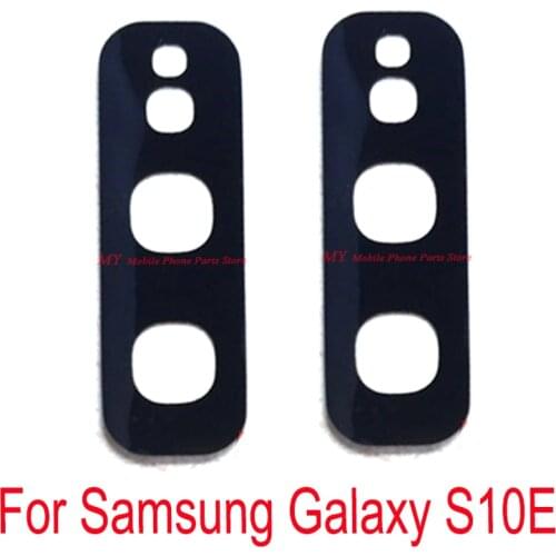 10 PCS New Rear Back Camera Glass Lens For Samsung Galaxy S10 E S10e G970 G970F Back Main Camera Lens Glass With Sticker Part