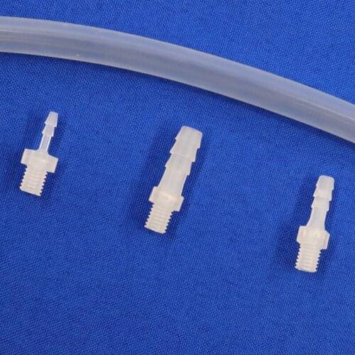 5~100pcs M6 male thread to 2~6mm Hose Straight Connector irrigation soft Pagoda Joints Aquarium Pipe Fish Tank Adapter