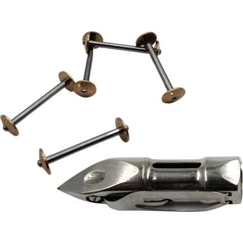 5 PCS BOBBINS & 1 PC SHUTTLE BOBBIN CASE FOR SINGER 27,28,127,128 TREADLE SEWING