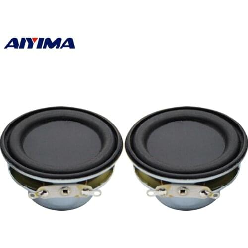 AIYIMA 2Pcs 1.5 Inch Audio Portable Full Range Speakers 4 Ohm 5W Bass Speaker 40MM Multimedia Loudspeaker Sound Home Theater