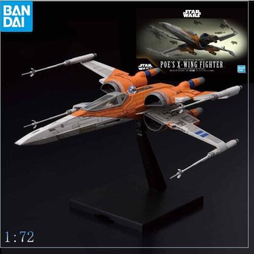 Bandai Star Wars Poes X-Wing Fighter 1/72 The Rise of Skywalker Assembly Assembling Model Collection Toys Birthday Present