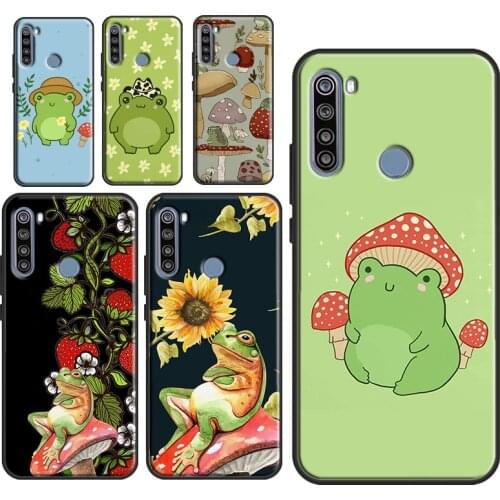 Cottagecore Frog Mushroom Aesthetic Case For Xiaomi Redmi Note 10 7 8 9 Pro Note 8T 9S Fundas For Redmi 9T 9C 9A 8A K40 Cover