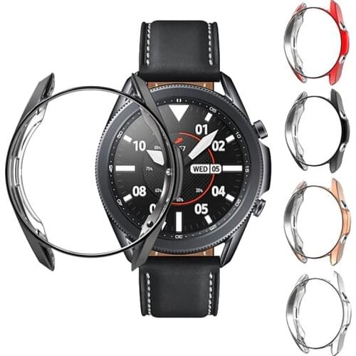 Cases For Samsung Galaxy Watch 3 41mm 45mm Smart Watches Active 3 Cover TPU Frame Bumper Shell Protector Smart Accessories Cover