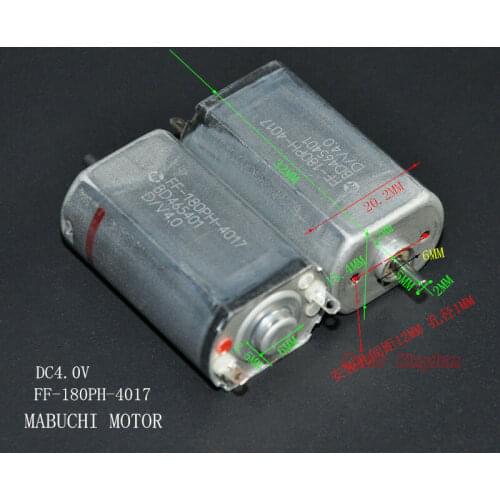 DC 2.4V-4.0V MABUCHI Motor FF-180PH-4017 Razor Shaver Motor 5mm Shaft length
