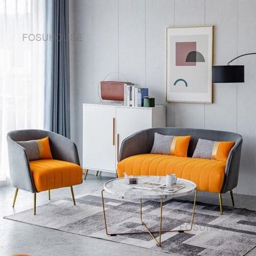 Nordic Lazy Sofas For Living Room Balcony Leisure Single Sofa Double Small Sofa Luxury Bedroom Cloth Sofa Chair Home Furniture