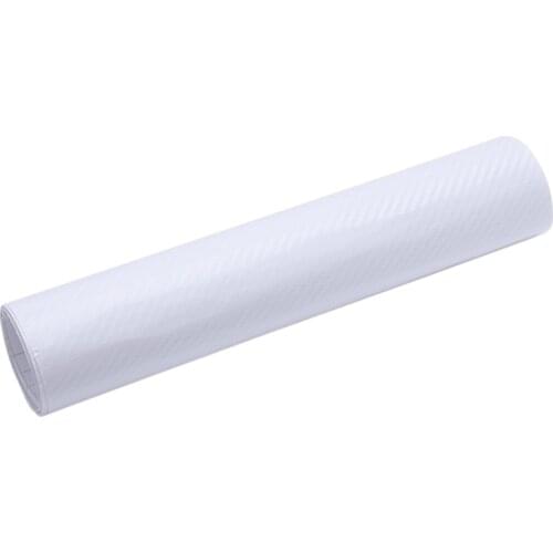 DIY 30x127 3D Carbon Fiber Decal Vinyl Film Wrap Roll Adhesive Car Sticker Sheet Transparent