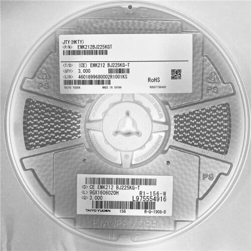 EMK212BJ225KG-T/0805 2.2UF 16V K X5R TMK107BJ105KA-T/0603 1UF 25V K X5R TMK107B7105KA-T 0603 25V 1uF 10% X7R Multilayer Ceramic