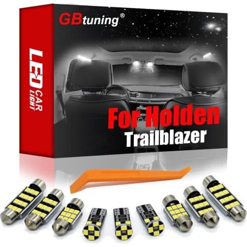 GBtuning Canbus LED 11PCS For Holden Trailblazer 2016+ Vehicle Car Interior Trunk Map Glove Box Lamp Auto Light Accessories Kit