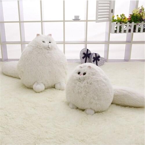 Simulation cat Persian cat soft toy stuffed animal pillow doll home decoration ornaments cute pillow plush toy big tail cat gift