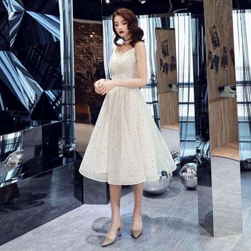 Cocktail Dresses Sweetheart-Neck Party Formal Gowns Special Occasion Dresses Tea-Length homecoming dress