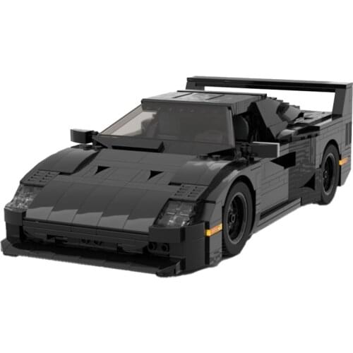 DIY Building Blocks Cool Sports Car Moc Static Italian Supercar Model City Vehicle Kids Toy Kids Puzzle Gift 1431