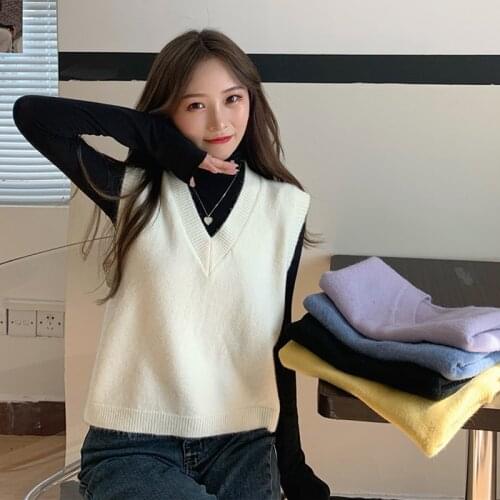LJSXLS Women's Knitted Vests