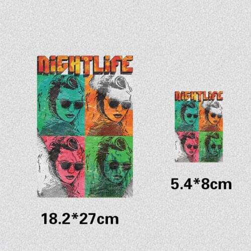 Fashion Logo Letter Patches Hot Heat Transfer Cloth Printing Sticker DIY Iron On Clothing Bag Shoes Customization Logo