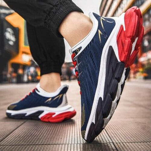New Breathable Running Shoes Fashion Classics Large Size Lightweight Sports Shoes Men Trainers Fitness Jogging Shoes Zapatillas