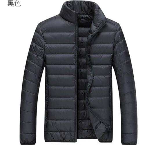 Autumn new British mens light down jacket white duck down fashion stand-collar mens jacket