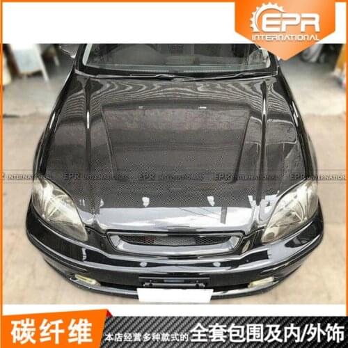 Suit For and Before After the Japanese 96-98 99-00 Ek Civic Carbon Fiber Cover Surrounded by Modified Engine