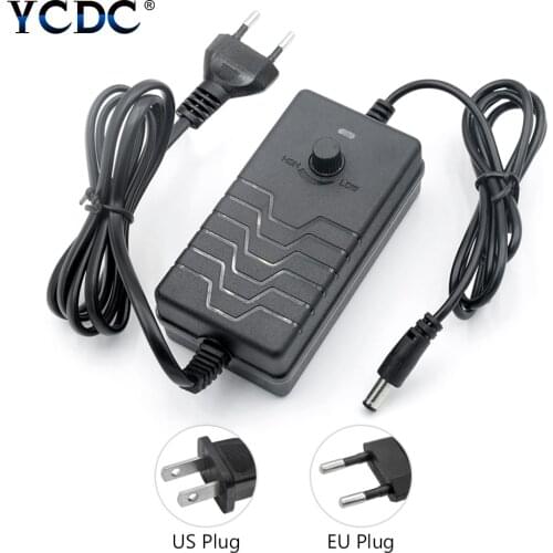 Adjustable AC To DC Power Supply 1-24V 24-36V 2A Power Supply Adapter Universal 220V To 24 V Volt Adapter US EU Plug