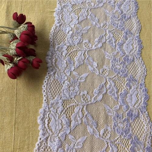 Embroidered cotton white flower lace ribbon diy apparel sewing fabric home textile curtain decoration lace17m