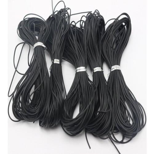 50 Meter Black 1mm Solid Rubber Jewelry Cord String for Jewelry Pendants Craft