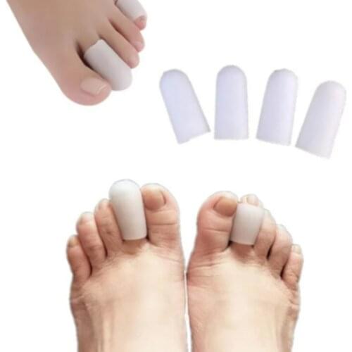 2Pcs Silicone Gel Tube Bandage Finger & Toe Protectors Foot Feet Pain Relief Guard for Feet Care insoles Feet Care Tool
