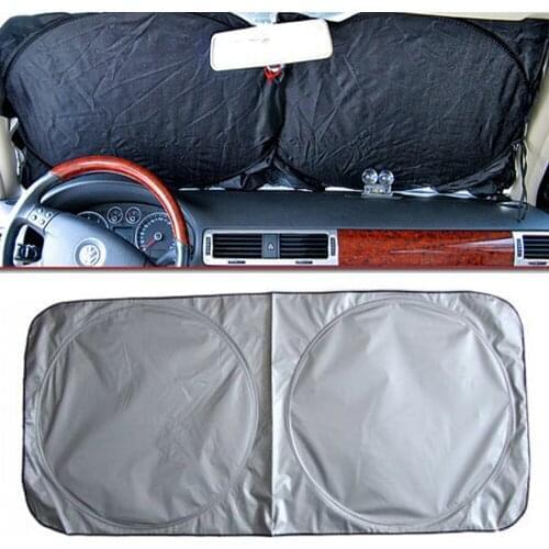 Foldable Large Sun Shade Blinds Truck Front Rear Car Windshield Visor Block Cover Window UV Protection Shield Film Reflective
