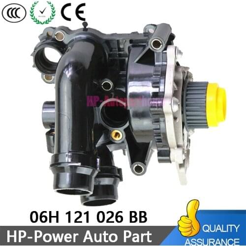 Cooling Water Pump Thermostat Asse Cooling Water Pump Thermostat Assembly For VW Golf Jetta GTI Passat Tiguan 2.0T 1.8T Audi A4
