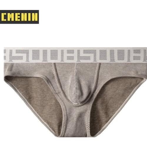 2021 New Cotton Gay Panties Jockstrap Mens Briefs Low Waist Innerwear Sexy Man Underwear Brief Men Underpants Pour Homme BS3123