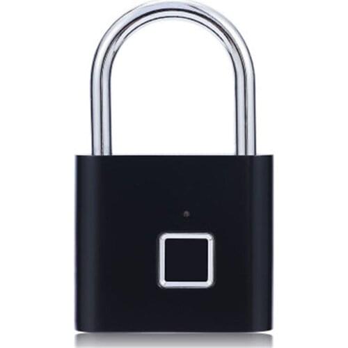 Smart Lock Padlock Waterproof Suitcase Zipper Dormitory Gym Locker Door Electronic Password Fingerprint Padlock