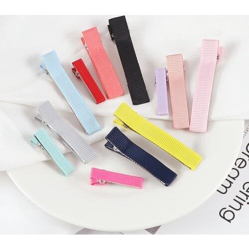 12Pcs /Lot Candy Color DIY Hair Clips 3.5/5/6cm Basic Simple Duckbill Clip for Girls Children Hair Accessories Hairpins Barrette
