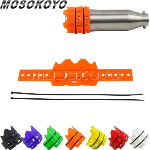 Off Road Dirt Bike Exhaust Tail Pipe Protector Cover Muffler Tailpipe Shield Guard for EXC XCW XCF SMR SX WR TTR DRM 125 450