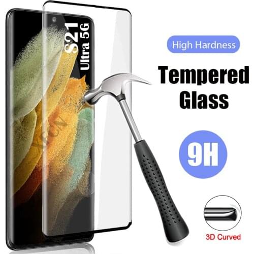 For Galaxy S21 Ultra 5G Smartphone Screen Protector For Samsung S21ultra Glass Full Cover Tempered Protection Film On GalaxyS 21