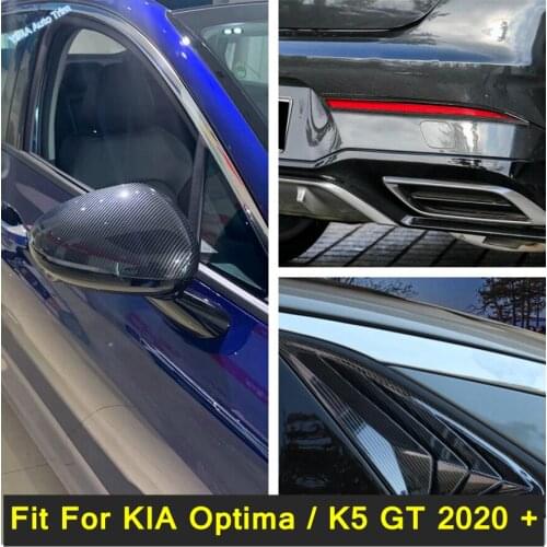 Rearview Mirror / Rear Fog Light / Quarter Louver Shutter Side Vent Cover Trim Car Modification For KIA Optima / K5 GT 2020 2021