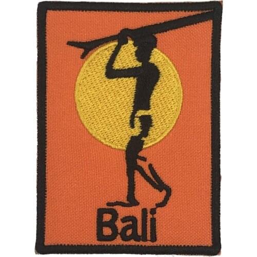 BAIL Indonesia surfboard beach bum wave rider ocean surf iron-on patch