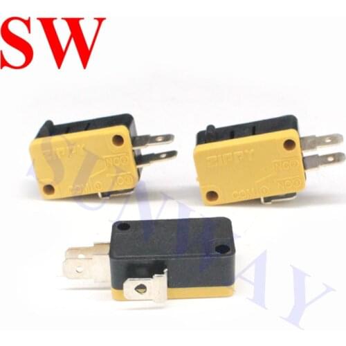 100 PCS ZIPPY Microswitch 3pin micro switch for Arcade Push Button LED switch button Arcade Game Parts/cabinet accessories