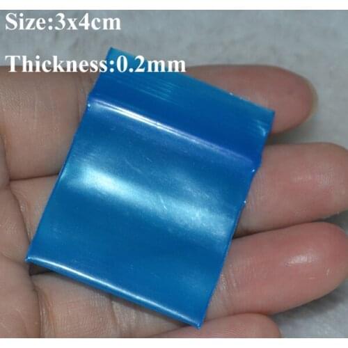 1000pcs/Lot,3x4cm 1.2''x1.6'',Blue PE ZipLock/Reclosable Plastic Bag,Thicken Mini plastic bag in Blue colour FreeShipping