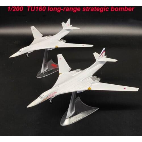 27CM 1/200 scale Russia TU160 long-range strategic bomber fighter aircraft airplane models adult children toys for collection
