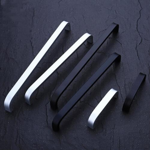 4/6/8/10/12 inches Space Aluminum Handles Kitchen Door Cabinet Straight Handle Pull Knobs Furniture Hardware