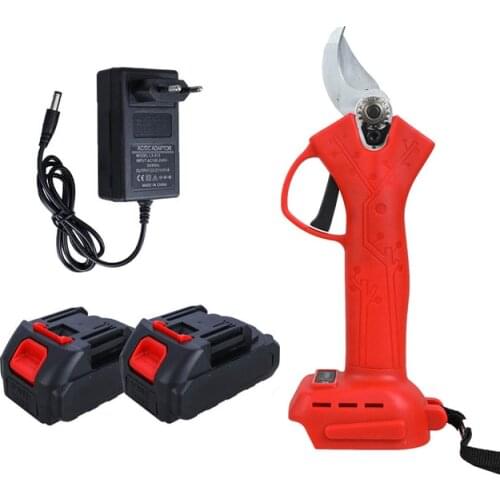 Cordless Pruner Lithium Pruning Shear Efficient Scissors 30mm Max Cutting Bonsai Electric Tree Branches Garden Power Tools