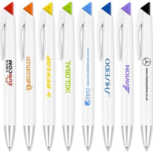 500 pcs/lot Plastic promotional pens for writing custom logo gift ballpen