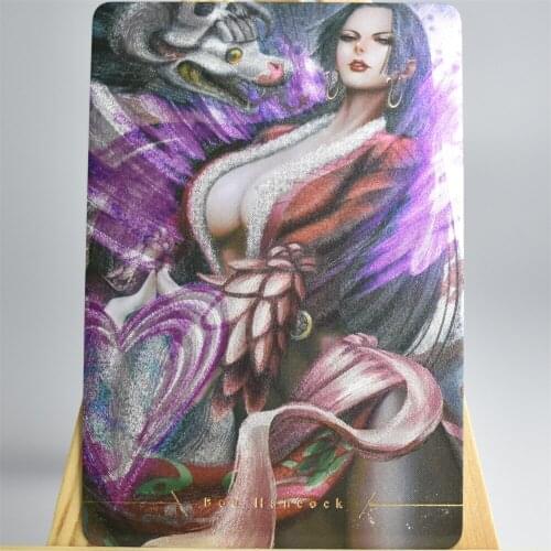 Seven Wuhai Under The King Card Thick Flash Card Bronzing Card Luffy Boa Hancock Empress Comic Card Collection Card Card
