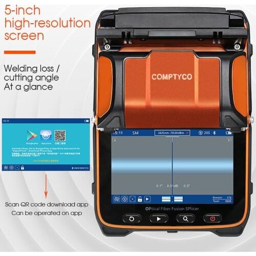 AI-9 FTTH Fiber Optic Splicing Machine Optical Fiber Fusion Splicer/OTDR With Optical Power Meter OPM VFL Light Source AUA-900D