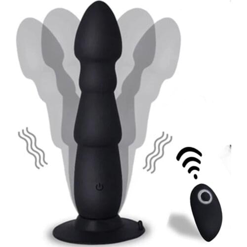 Anal Plugs Vibrator For Men Prostate Massage Rotation Beads Vagina Stimulator Masturbators Remote Control Butt Anus Sex Toys